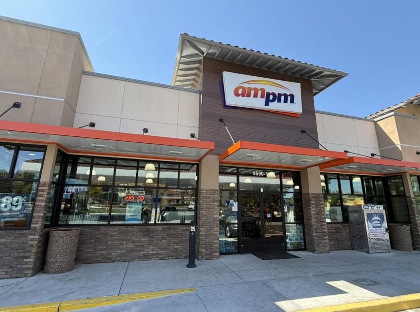 Atascadero ampm storefront at 9590 El Camino Real