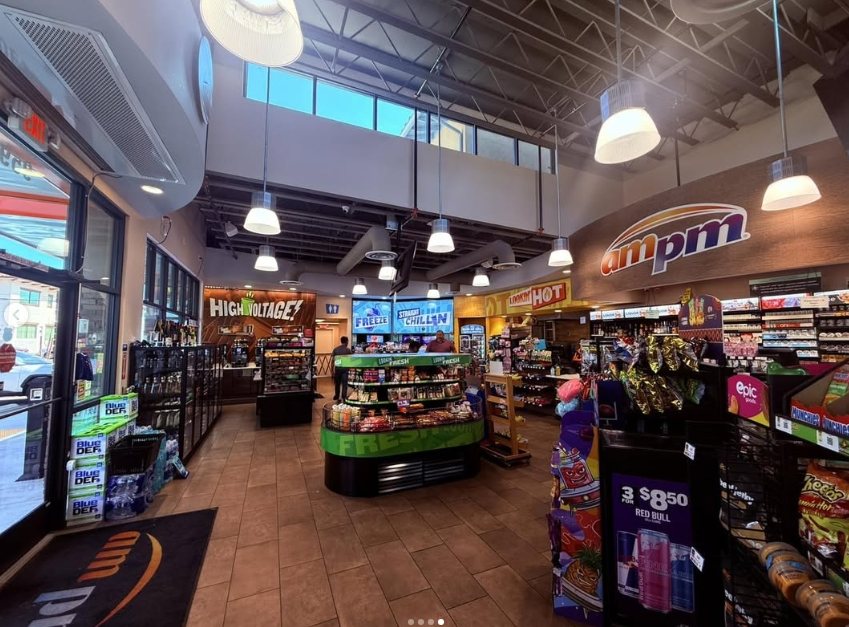 Inside Atascadero ampm store