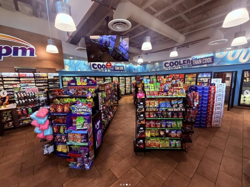 Store aisles and coolers