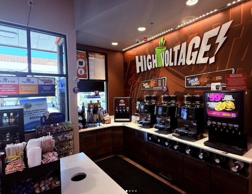 Coffee and hot drinks station
